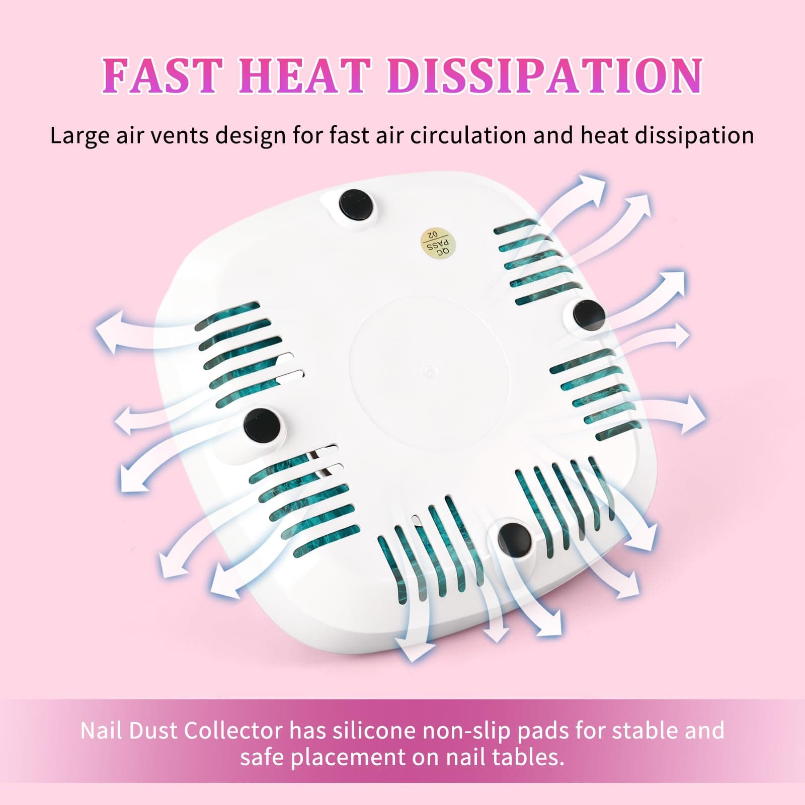ANGNYA Compact Vacuum Fan Dust Collector for Beginner Mini Dust Suction Machine Manicure Pedicure Tool for Acrylic Nail Polishing for Home Use thumbnail 5