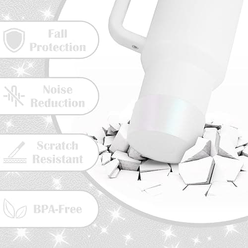 Mokoart Dreamy Gradient Silicone Boot Compatible with Stanley 40oz 30oz 20oz Tumbler and 12-24oz Water Bottles, Metallic Shimmer Boot Sleeve Bottom Protector for Stanley Cup Accessories thumbnail 3