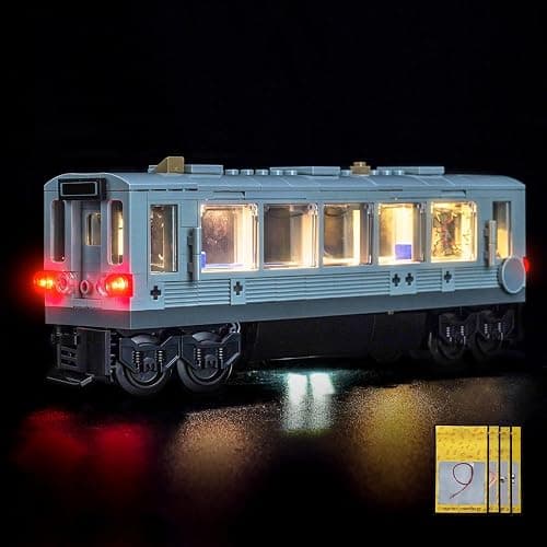 Hilighting Upgraded Led Light Kit Compatible with Lego Doc Ock Subway Train Scene Building Set, Lights Decoration Compatible with Lego 76321 (Model Not Included) thumbnail 9