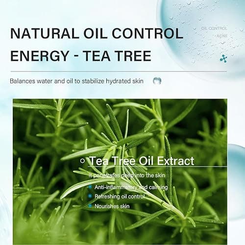 Tea Tree Acne Skin Care Sets & Kits - Salicylic Acid Acne Removal Skincare Set - Teen Skincare Gift Set With Cleanser, Toner, Serum, Cream - Complete Acne Treatment Kit for Oily, Acne-Prone Skin thumbnail 5
