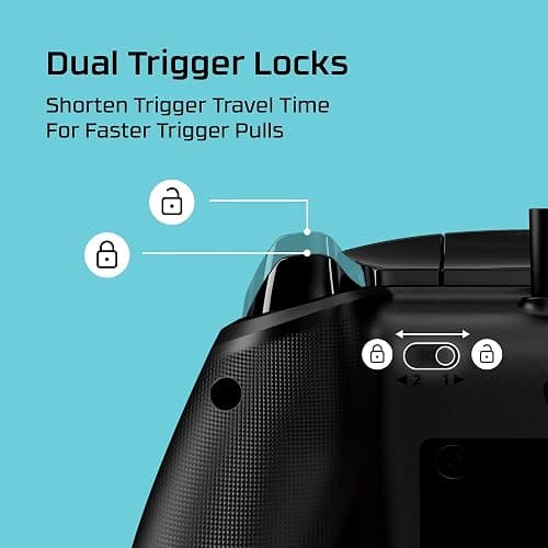HyperX Clutch Gladiate – Wired Controller for Xbox One, Xbox Series X|S, PC, Officially Licensed by Xbox, Dual Trigger Locks, Programmable Buttons, Dual Rumble Motors thumbnail 3