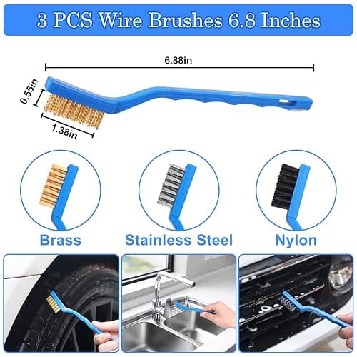 TTRCB 27Pcs Car Detailing Kit, Car Detailing Brush Set, Auto Detailing Drill Brush Set, Car Detailing Brushes, Car Wash Kit, Car Accessories, Car Cleaning Tools Kit for Interior, Exterior, Wheels thumbnail 5