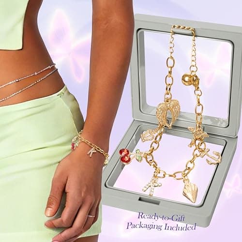 Kaitiaki Katseye Charm Bracelet for Fans, Katseye Merch Link Bracelet with 7 Symbolic Charms, Adjustable Stainless Steel Chain Bracelets, Concert & Music Festival Jewelry Gift thumbnail 7