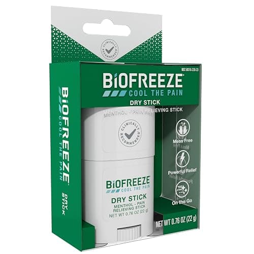 Biofreeze Dry Stick, Mess-Free Relief for Neck, Shoulder, Knee, Hip, Hand & Joint, Cooling Menthol Pain Relief Stick, Up to 100 Uses thumbnail 11