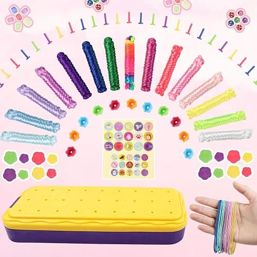 DDAI Arts and Crafts for Kids Age 8-12 Friendship Bracelet Making Kit for Girls - Best Birthday Gifts Ideas for Girl 7 9 10 11 Year Old - Popular Bracelets String Maker Toys Set thumbnail 8