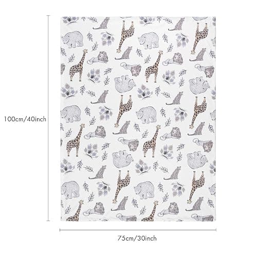 Baby Blanket Newborn Gifts, Soft Plush Blankets with Dotted Backing, Oeko-tex100, Essentials for Unisex, Toddlers, Boys Girls 75x100cm (Lion) thumbnail 3