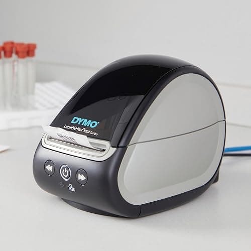 DYMO LabelWriter 550 Turbo Label Printer, Label Maker with High-Speed Direct Thermal Printing, Automatic Label Recognition, Prints Variety of Label Types Through USB or LAN Network Connectivity thumbnail 6