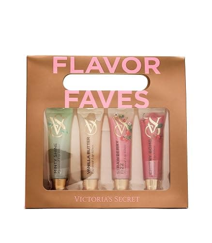 Victoria's Secret 4-Piece Flavor Favorites Lip Gloss Gift Set, Giftsets for women thumbnail 4