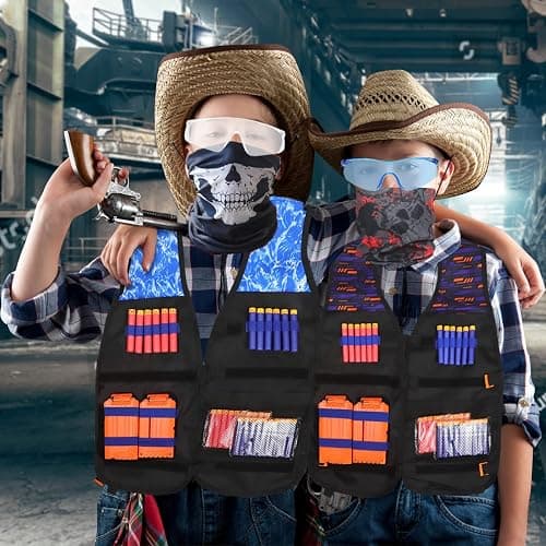 POKONBOY 2 Sets Tactical Vest Kits Compatible with Nerf Guns N-Strike Elite Series thumbnail 2