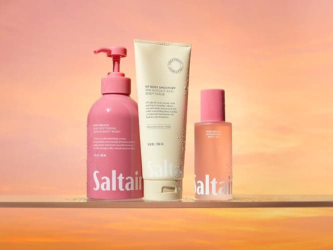 Saltair KP Body Scrub | Fragrance-Free 5% Glycolic Exfoliator | 10 oz | fruit Acid and physical exfoliants for rough-feeling areas and a smoother shower regimen thumbnail 7
