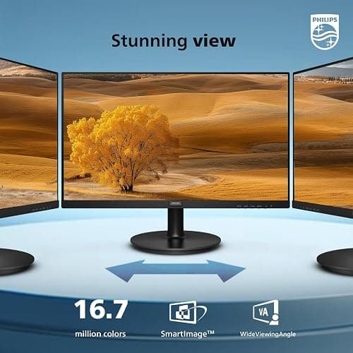 Philips 24 Inch Computer Monitor FHD 100Hz VA VESA Flicker-Free, 241V8LB | 1920×1080 LED Monitor, 4ms GtG, Adaptive Sync, HDMI 1.4, Tilt Adjust, Low Blue Light, 4yr Advance Replacement Warranty thumbnail 4