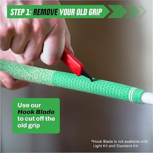 Wedge Guys Golf Grip Kits for Regripping Golf Clubs - Professional Quality - Options Include Hook Blade, 15 or 30 Tape Strips, 5 or 8 oz Solvent, Grip Tape Remover, Bench Vise & Rubber Clamp thumbnail 2