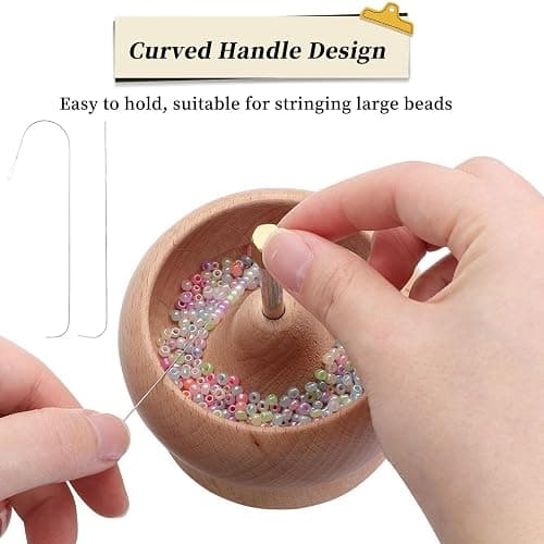 4Pcs Bead Spinner Needles Big Eye Beading Needles Stainless Bead Needle,Bead Needles for Jewelry Making Bracelet Necklace Jewelry Making (Needle) thumbnail 4