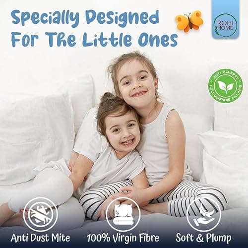 Rohi 4.5 tog Cot Bed Duvet and pillow set – Microfibre Anti-Allergy Toddler Duvet & Pillow – Lightweight, Breathable & Ultra Comfy Baby Quilt 120cm x 150cm thumbnail 4
