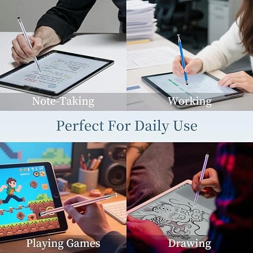 ChaoQ 2-in-1 Stylus Pen for Touchscreen, 12pcs High Sensitivity and Precision Stylus Pens for iPad iPhone Android Suitable for All Touch Screens thumbnail 6