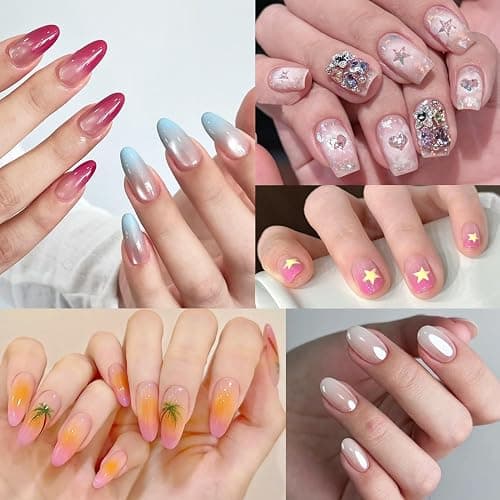 Fcozpjk 100Pcs Soft Nail Sponges for Ombre, Gradient Effect Pink Nail Art Sponges With Grabbing Pen 6Pcs Wedge Sponges Aura Nails Ombre Nail Brush Professional Accessories Manicure Salon Supplies thumbnail 7