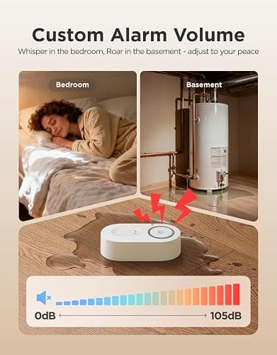 GoveeLife Upgraded Smart Water Leak Detector 1s with 1804 ft Ultra-Long Range, WiFi Water Sensor with SMS/Email/APP Push and Sound Alarm, 5-Year Battery Life, Suit for Home, Basement, Kitchen, 3 Pack thumbnail 4