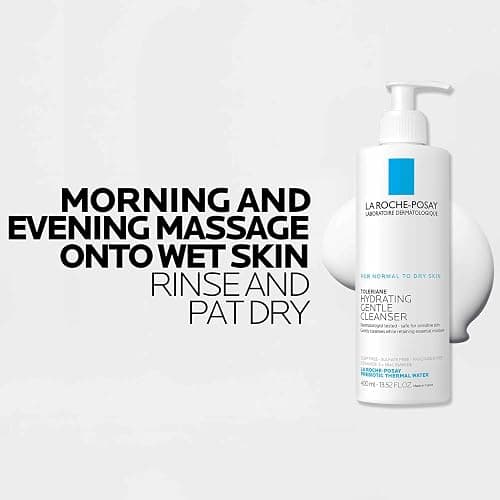 La Roche-Posay Toleriane Hydrating Gentle Face Cleanser, Hydrating Facial Cleanser With Niacinamide + Ceramides, Daily Face Wash For Dry Skin To Normal Skin, Sensitive Skin Tested, Fragrance Free thumbnail 8