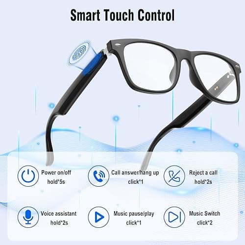 Giwbeiv AI Smart Glasses for Men and Women with Chat GPT, Bluetooth Translation Glasses with 164 Languages and Color-Change Lens, Music Playback, Hands-Free Calls, UV & Blue Light Protection thumbnail 8