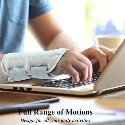 Tianhengyi Carpal Tunnel Wrist Brace, Adjustable Wrist Support Brace, Night Wrist Sleep Supports Splints Arm Stabilizer (Right Hand, S/M, Pink) thumbnail 7