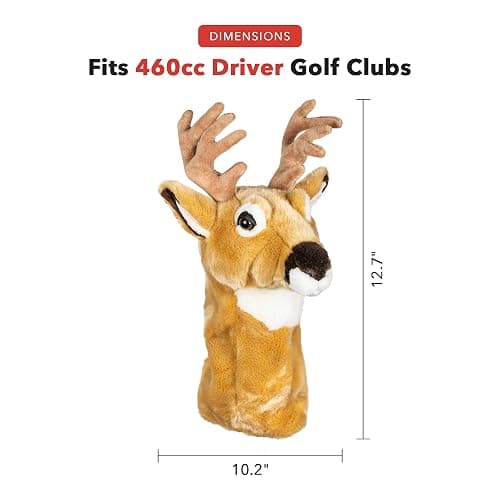 Daphne's Headcovers Deer Driver Headcover Premium Driver Headcovers Funny Golf Club Covers Stylish Protection for Your Clubs Men's Golf Gear Driver Headcover for Men and Women thumbnail 3