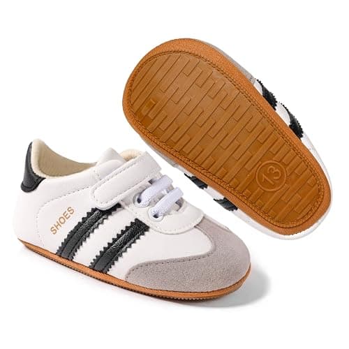 Adorable Baby Shoes for Boys Girls Non Slip Breathable Lightweight Infant Walking Shoes Comfy Pull On Newborn Baby Sneakers - Image 1
