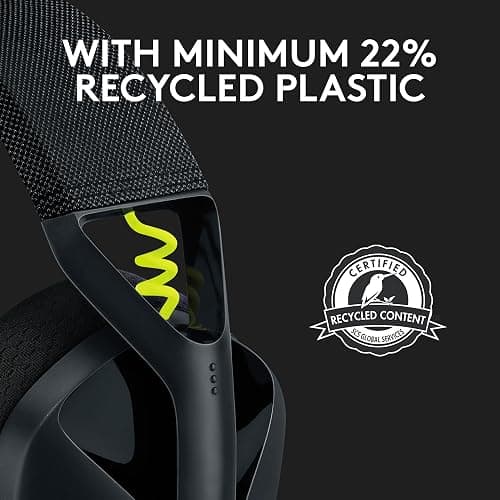 Logitech G435 Lightspeed & Bluetooth Wireless Gaming Headset - Lightweight Over-Ear Headphones, Built-in mics, 18h Battery, Dolby Atmos, PC, PS4, PS5, Nintendo Switch/Switch 2, Mobile - Black thumbnail 7