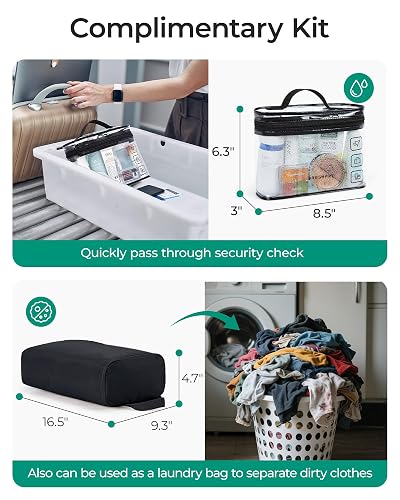 BAGSMART Gym Bag for Women, Duffle Bag for Travel with Wet Pocket, Lightweight Carry on Weekender Duffel, Water Resistant thumbnail 6