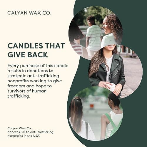 Calyan Wax Co. Evergreen & Eucalyptus 3 Wick Scented Candle - 43 Hour Burn - Luxury 3 Wick Soy Candles - Non Toxic Soy Wax Candles - Long Lasting Large Glass Jar Candle for Home - 14.9oz thumbnail 10