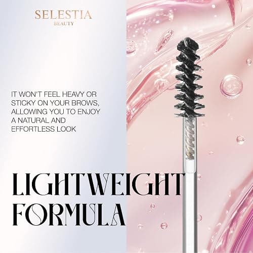 SELESTIA BEAUTY Clear Eyebrow Gel – Long-Lasting Formula for Strong Hold & Natural Finish, Clump & Flake Free – Taming & Defining Brow Lamination Gel, 0.095 fl.oz. – Strong As You Are thumbnail 3