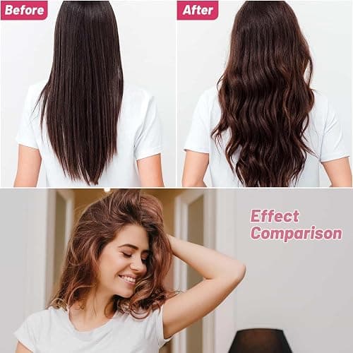 Jumbo Hair Rollers Set - 24 Pieces with 12 Large Rollers and 12 Clips for Voluminous Long Thick Hair (Hot Pink) thumbnail 5