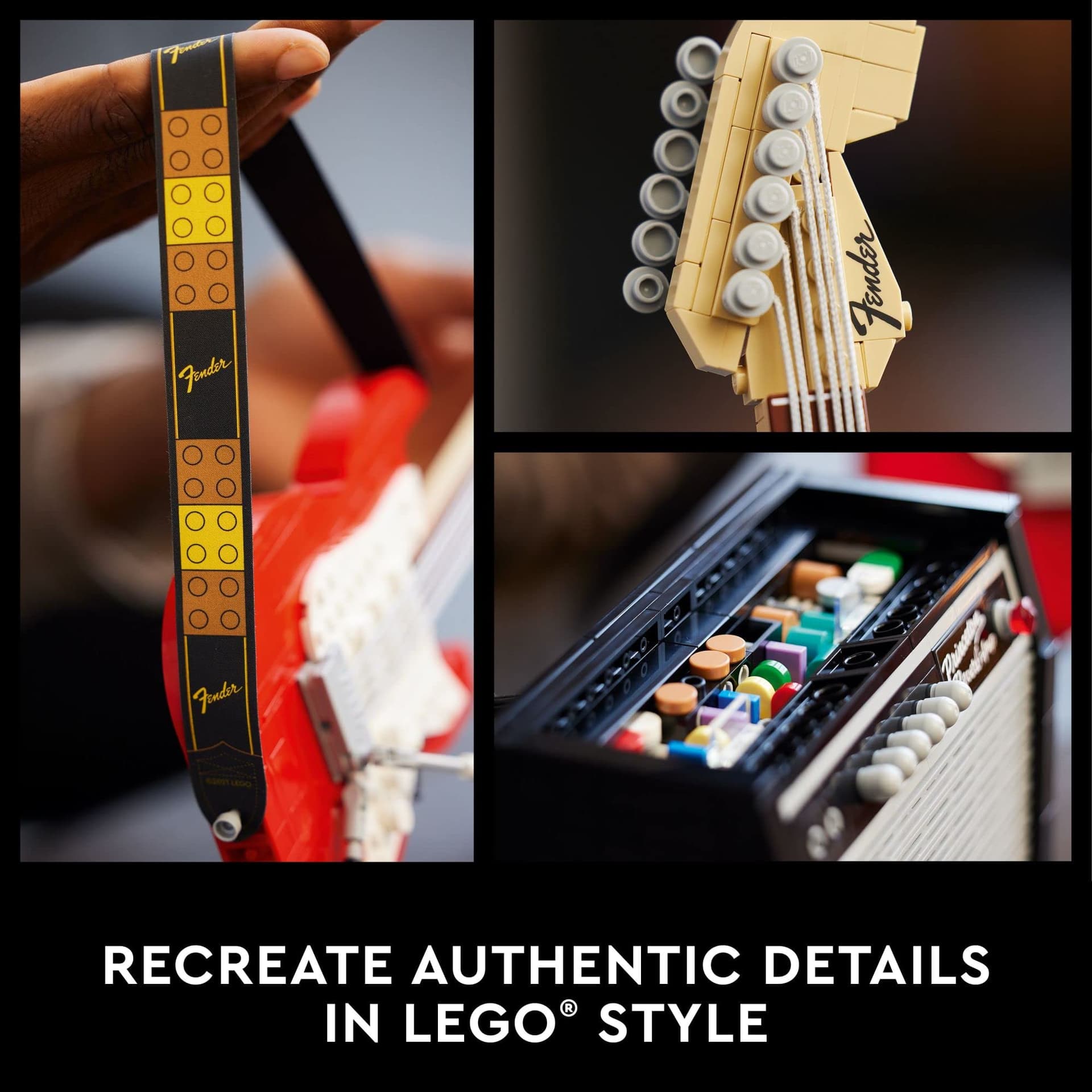 21329 LEGO® Ideas Fender® Stratocaster™; Kit de Construção de Guitarra (1079 peças) thumbnail 3