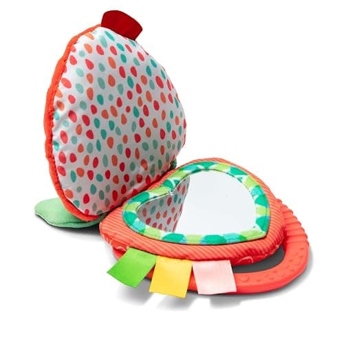 Melissa & Doug Multi-Sensory Peek-a-Boo Berry Take-Along Clip-On Infant Travel Toy Stroller Toy for Baby Newborn to 12m+ thumbnail 6