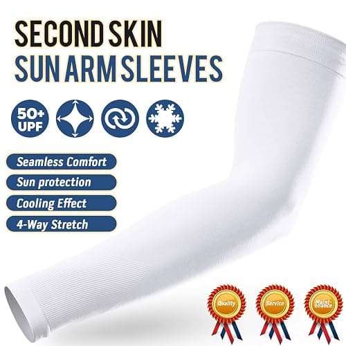 GOUNOD Sun Protection Cooling Compression Arm Sleeves For Men - Gardening Outdoors Sports Workouts volleyball arm sleeves thumbnail 4