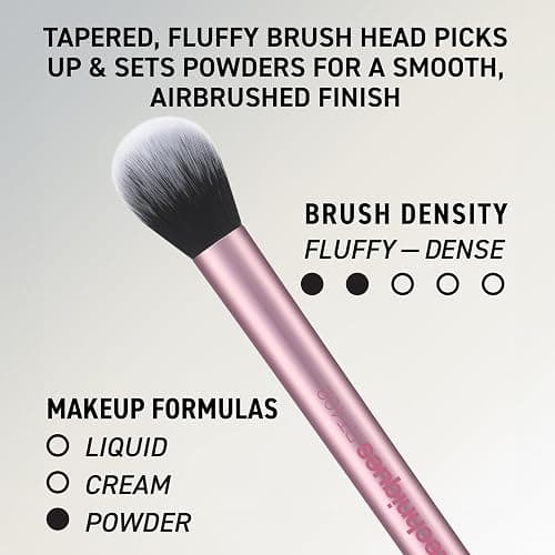 Real Techniques 6 Piece Everyday Essentials Makeup Brush Set, Includes 4 Brushes & 2 Makeup Sponges for Foundation, Blush, Bronzer, Contour, Eyeshadow & Powder, Travel Gift Set, Cruelty-Free & Vegan thumbnail 6