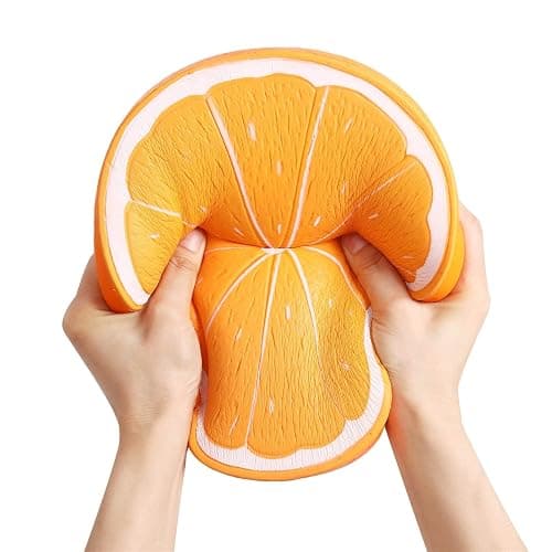 Anboor 10 Inches Squishies Orange Jumbo Kawaii Soft Slow Rising Scented Big Fruit Squishies Stress Relief Kid Toys Decoration Props - Image 1