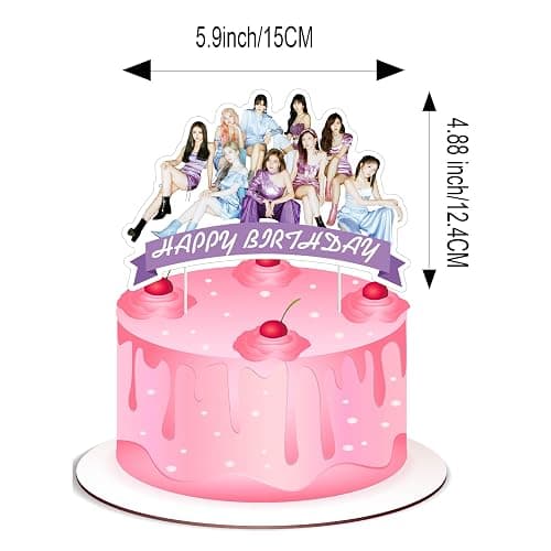 Twice Merch Party Decorations Include Happy Birthday Banners, Cake Toppers, Cupcake Toppers, Balloons thumbnail 4