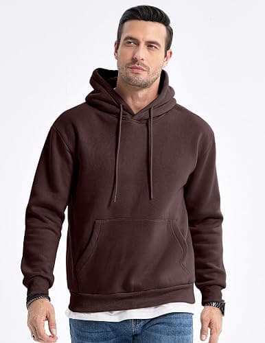 JMIERR Mens Casual Cotton Hooded Collar Drawstring Hoodies Pullover Sweatshirts Casual Long Sleeve Shirts thumbnail 8