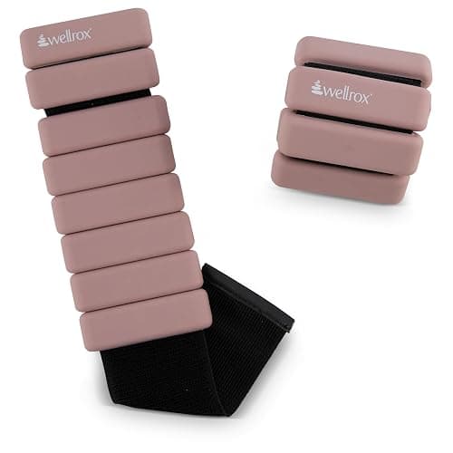 Wellrox Weighted Bangles – Adjustable Ankle and Wrist Weights for Women & Men – Set of Ankle Weights 2 lbs (1 lb Each Wrist Weight) | Weighted Arm Bands for Pilates, Yoga, Running & Walking thumbnail 3