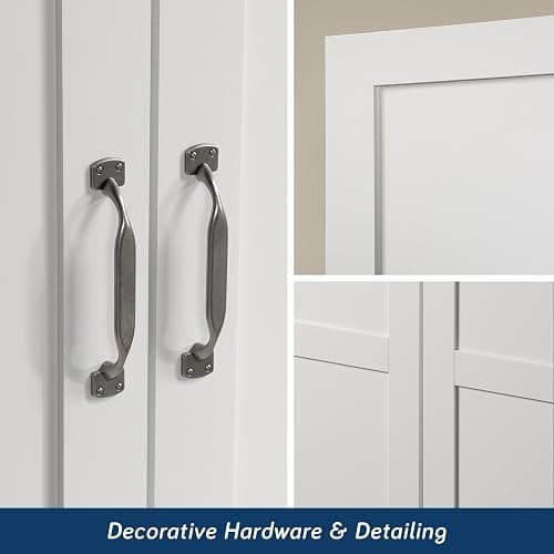 Sauder Select Storage Cabinet/ Pantry cabinets, White finish thumbnail 9