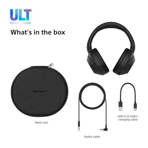 Sony ULT WEAR - Wireless Noise Cancelling Headphones, ULT POWER SOUND, Ultimate Deep Bass, Same Processor as WH-1000XM5, Clear Calls, 30hr Battery, IOS & Android - White thumbnail 10