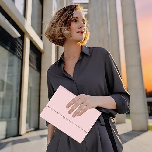 BQDIYOO Keyboard Case for iPad 9th/8th/7th Generation(2021/2020/2019), 10.2 inch iPad 9/8/7 Case with Keyboard, Auto Wake Sleep Cover with Pencil Holder, Pink thumbnail 8