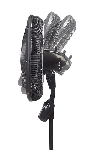 Lasko Oscillating Cyclone Pedestal Fan, Adjustable Height, Timer, Remote Control, 3 Speeds, for Bedroom, Living Room, Home Office, 18", Black, 1843 thumbnail 11
