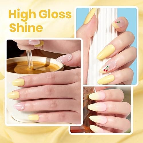 Beetles Soft Butter Yellow Nail Polish - 0.51Fl Oz/15ML, Pastel Yellow Nail Polish Quick Dry for Spring Nails, Long-Lasting Pastel Nails, Fingernail Art Effect for Manicure Salon thumbnail 6