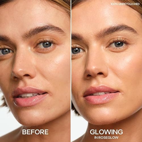 Saie Mini Glowy Super Gel Lightweight Illuminator - Luminizer + Makeup Primer for Glowing Skin - Enriched with Vitamin C + Hydrating Squalane Oil - Roseglow (0.5 oz) thumbnail 3