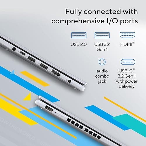 ASUS Vivobook 16 Laptop, 16" WUXGA 60Hz Display, Intel Core i5-13420H, Iris Xᵉ Graphics, 16GB Memory, 512GB Storage, Windows 11, Cool Silver, F1605VA-ES56 thumbnail 8