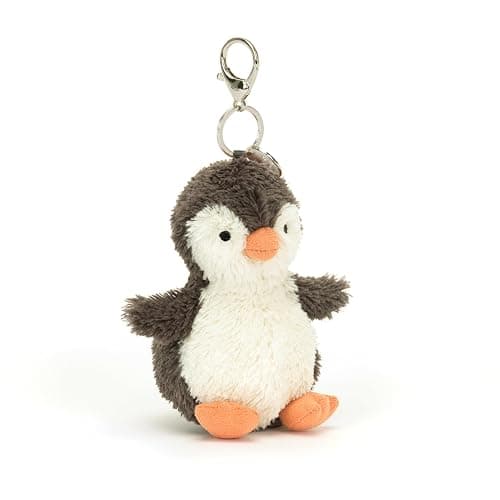 Jellycat Peanut Penguin Bag Charm, 4.5 inches - Bird Plush Keychain - Great Gift Idea - Image 1