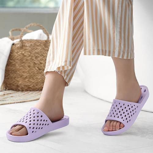 Litfun Non-Slip Shower Shoes for Women Quick Dry Slippers Bathroom Sandals thumbnail 3