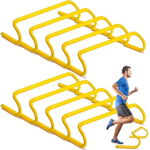 Wettarn 10 Pcs Speed Agility Training Hurdles Detachable Durable Hurdle Agility Plyometric and All Purpose Speed Training Equipment for Athletes Soccer Basketball - Image 1