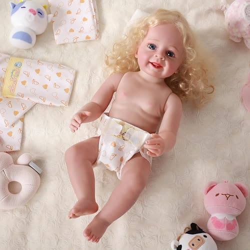 BABESIDE 30 Pcs Reborn Baby Doll Diapers Set for 17-24 Inch Babydolls, Cute Animal Patterns Babydoll Diapers Dolls Underwear for Lifelike Reborn Baby Doll Accessories thumbnail 6